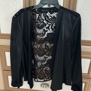 INC International Concepts Black Lace Blazer